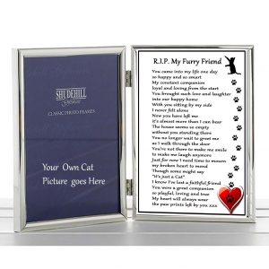 and Heaven magnet memorial. cat loss Gift set RIP sympathy size A5 6x4 Cards Cat Bereavement