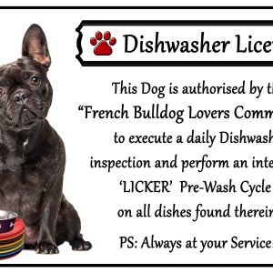 Dishwasher Licence